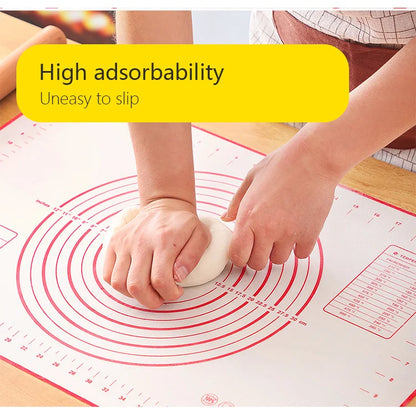 Silicone Baking Mat - Oversize Non Stick Pastry Rolling Mat For Pizza Dough - ZOOMNSTORE