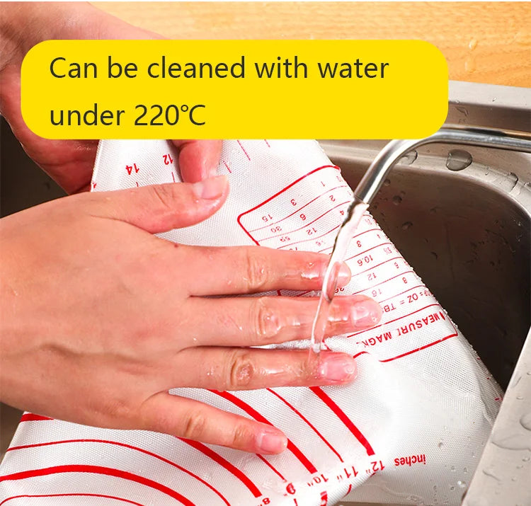 Silicone Baking Mat - Oversize Non Stick Pastry Rolling Mat For Pizza Dough - ZOOMNSTORE