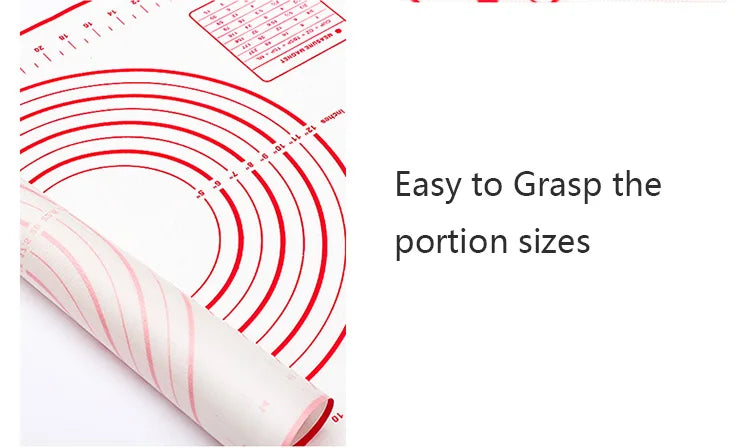 Silicone Baking Mat - Oversize Non Stick Pastry Rolling Mat For Pizza Dough - ZOOMNSTORE