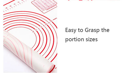 Silicone Baking Mat - Oversize Non Stick Pastry Rolling Mat For Pizza Dough - ZOOMNSTORE