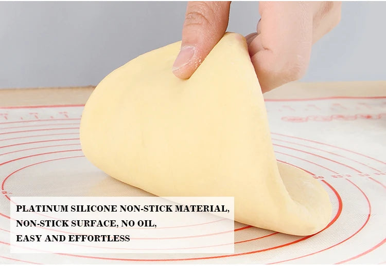 Silicone Baking Mat - Oversize Non Stick Pastry Rolling Mat For Pizza Dough - ZOOMNSTORE