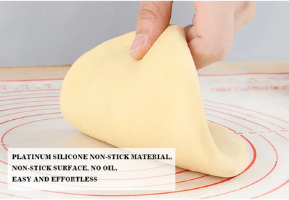 Silicone Baking Mat - Oversize Non Stick Pastry Rolling Mat For Pizza Dough - ZOOMNSTORE
