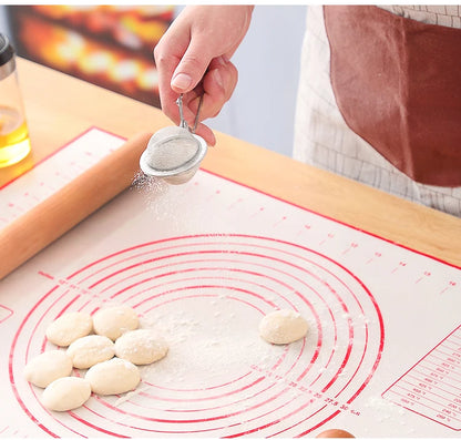 Silicone Baking Mat - Oversize Non Stick Pastry Rolling Mat For Pizza Dough - ZOOMNSTORE
