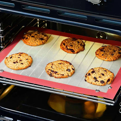 Silicone Baking Mats - Leak-Proof Heat Resistant Mats With Corner Snap Buttons - ZOOMNSTORE