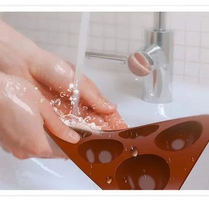 Silicone Baking Mold - 12 Cavity Oval Nonstick Cake Pan | Heat Resistant, Oven Safe - ZOOMNSTORE