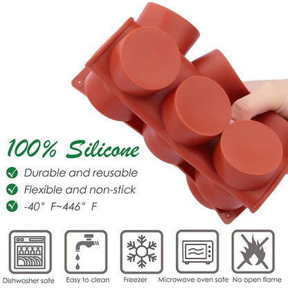 Silicone Baking Mold - 12 Cavity Oval Nonstick Cake Pan | Heat Resistant, Oven Safe - ZOOMNSTORE