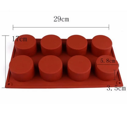 Silicone Baking Mold - 12 Cavity Oval Nonstick Cake Pan | Heat Resistant, Oven Safe - ZOOMNSTORE