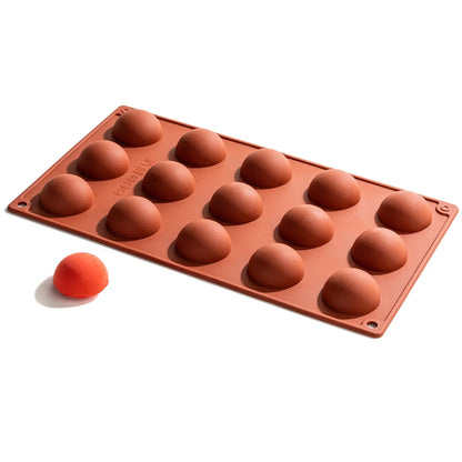 Silicone Baking Mold - 12 Cavity Oval Nonstick Cake Pan | Heat Resistant, Oven Safe - ZOOMNSTORE