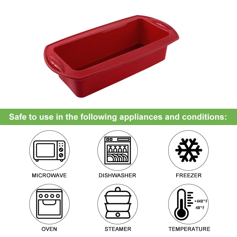 Silicone Baking Pan - Flexible Food Grade Silicone Pastry Mold & Round Cake Mold - ZOOMNSTORE