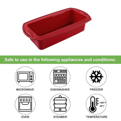 Silicone Baking Pan - Flexible Food Grade Silicone Pastry Mold & Round Cake Mold - ZOOMNSTORE