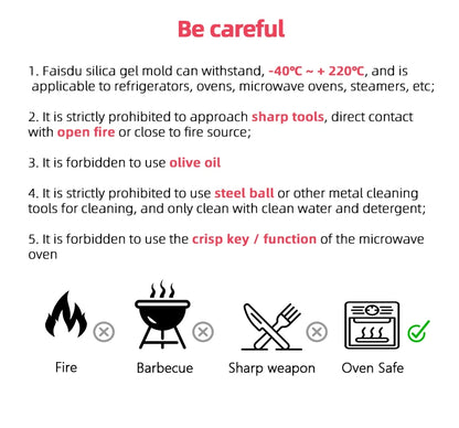 Silicone Baking Pan - Flexible Food Grade Silicone Pastry Mold & Round Cake Mold - ZOOMNSTORE