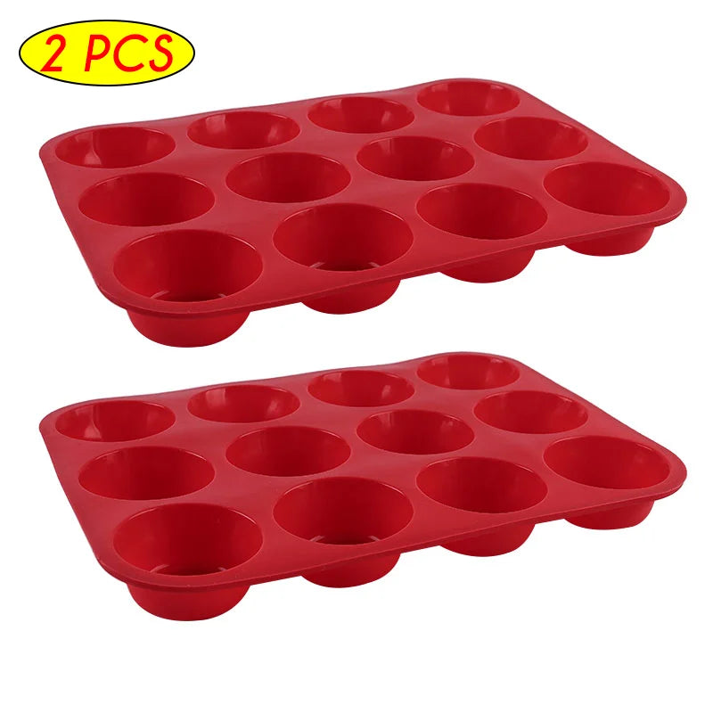 Silicone Baking Pan - Flexible Food Grade Silicone Pastry Mold & Round Cake Mold - ZOOMNSTORE