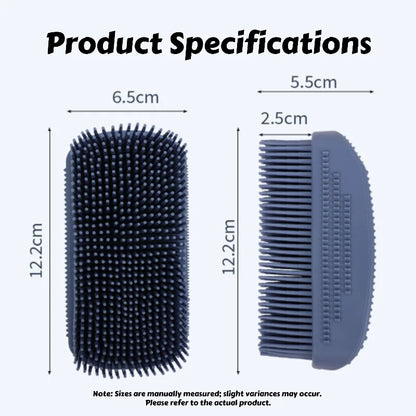Silicone Bath Brush – 3-Head Pet Grooming Tool for Fur Removal & Wet Hair Collection - ZOOMNSTORE