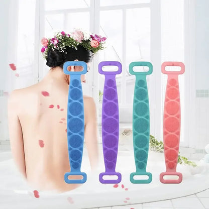 Body Sponge Silicone Brushes Bath Towels Scrubber Rubbing Back Peeling Massage Shower Belt Extended Skin Clean Brushes - ZOOMNSTORE