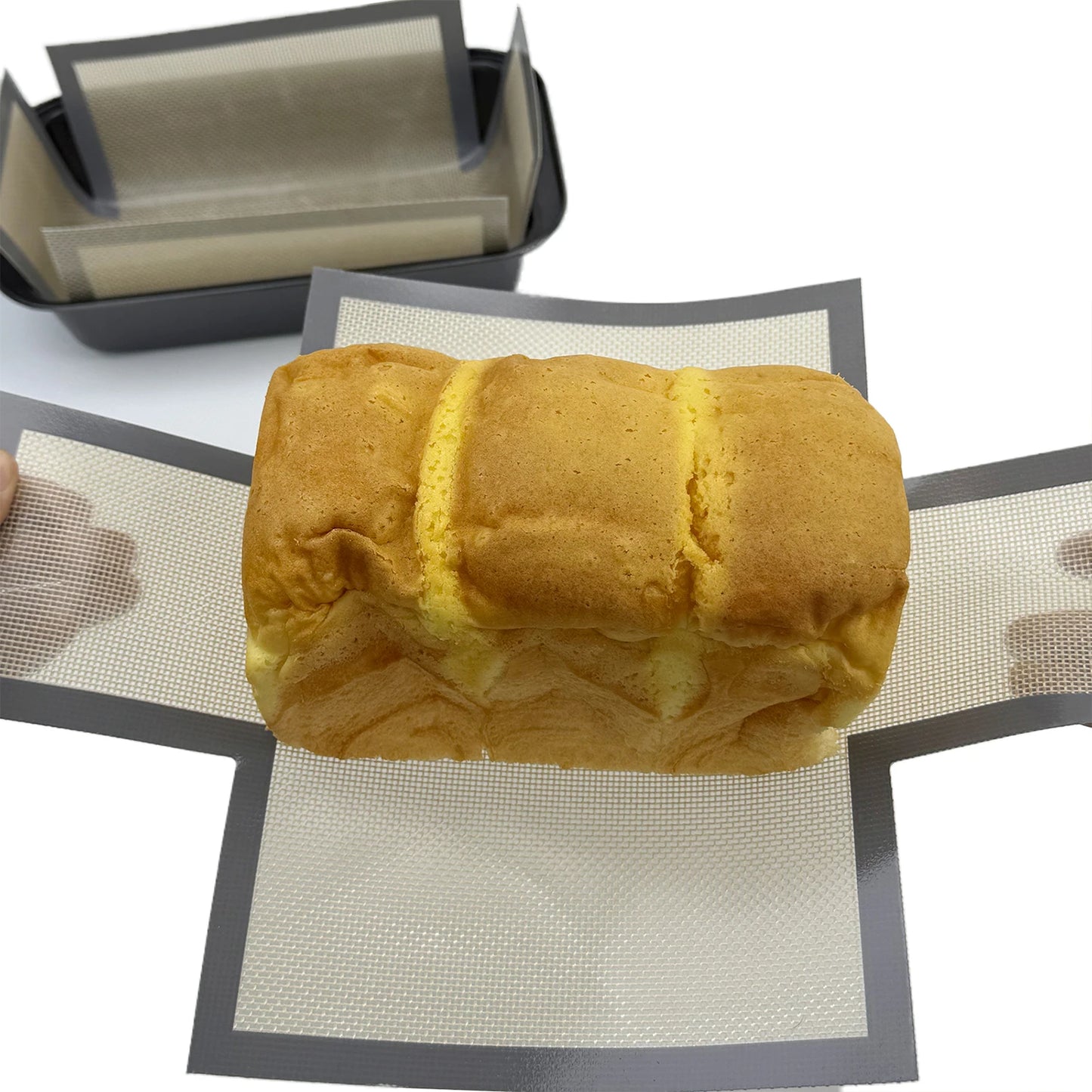 Silicone Bread Pan Liner - Reusable Nonstick Baking Mat for 9.5 x 5 Inch Loaf Pans - ZOOMNSTORE