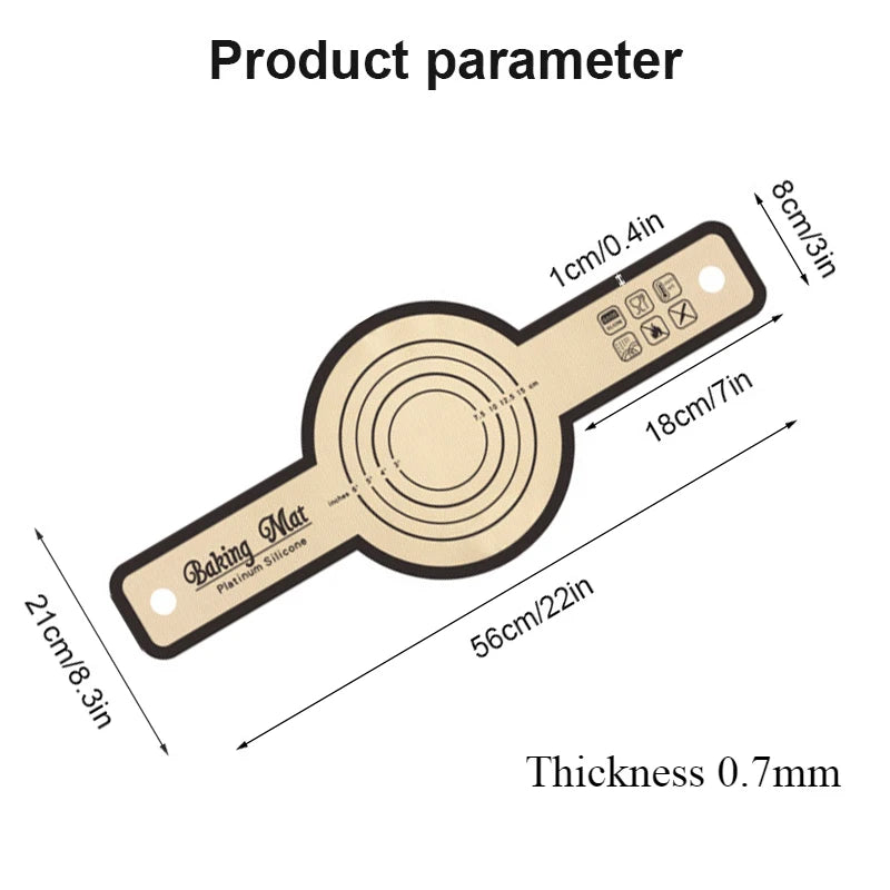 Silicone Bread Sling – Reusable Non-Stick Baking Mat with Long Handles for Dough Transfer - ZOOMNSTORE
