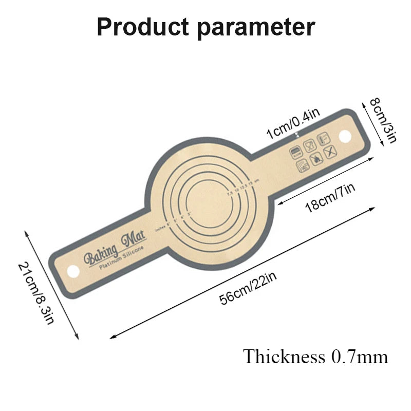 Silicone Bread Sling – Reusable Non-Stick Baking Mat with Long Handles for Dough Transfer - ZOOMNSTORE