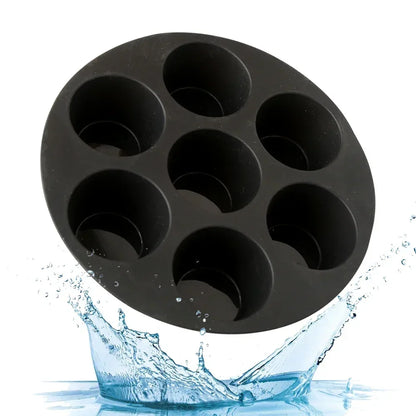 Silicone Cake Cups - 7 Cup Silicone Tray | Air Fryer Accessories & Oven Safe Bakeware - ZOOMNSTORE