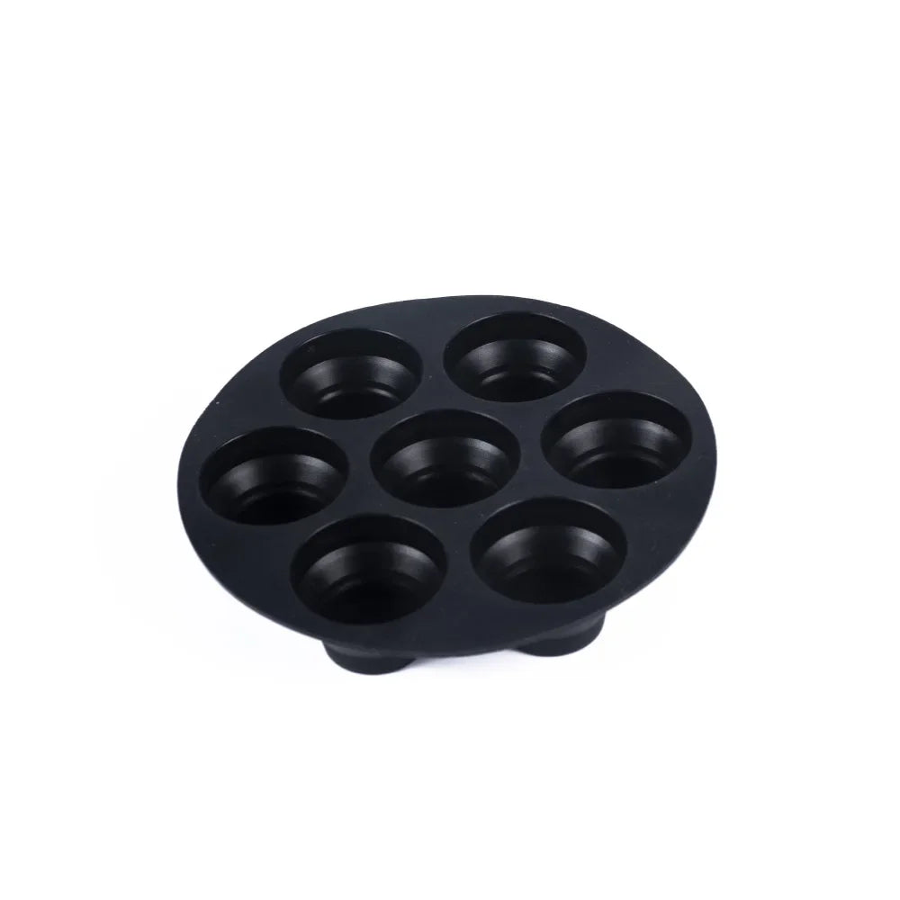 Silicone Cake Cups - 7 Cup Silicone Tray | Air Fryer Accessories & Oven Safe Bakeware - ZOOMNSTORE