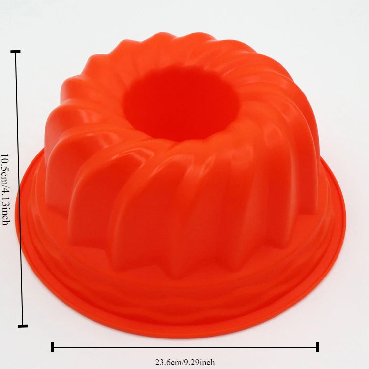 Silicone Cake Mold - 12 Hole Round Cupcake Pan | Nonstick, Oven Safe Bakeware - ZOOMNSTORE