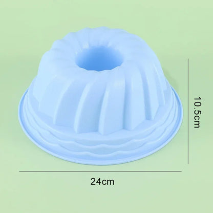 Silicone Cake Mold - 12 Hole Round Cupcake Pan | Nonstick, Oven Safe Bakeware - ZOOMNSTORE