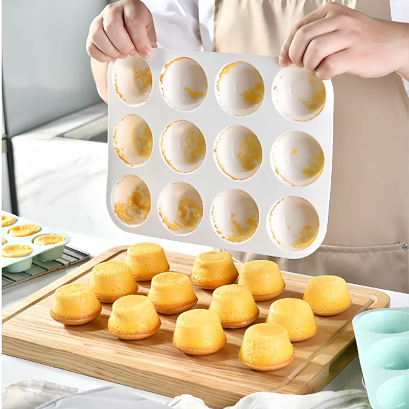 Silicone Cake Mold | 24-Hole Mini Muffin Tray - Non-Stick, Eco-Friendly Bakeware - ZOOMNSTORE