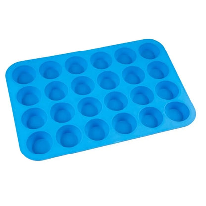 Silicone Cake Mold - 24 Hole Non-Stick Cupcake Baking Tray for Mini Muffin Pan - ZOOMNSTORE