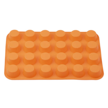 Silicone Cake Mold - 24 Hole Non-Stick Cupcake Baking Tray for Mini Muffin Pan - ZOOMNSTORE