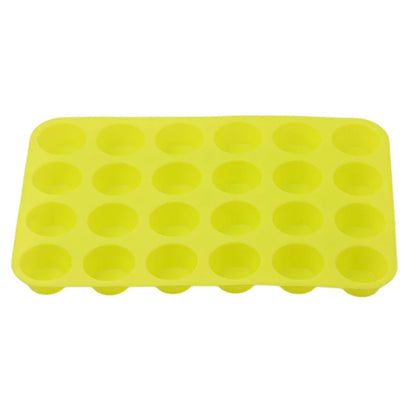 Silicone Cake Mold - 24 Hole Non-Stick Cupcake Baking Tray for Mini Muffin Pan - ZOOMNSTORE