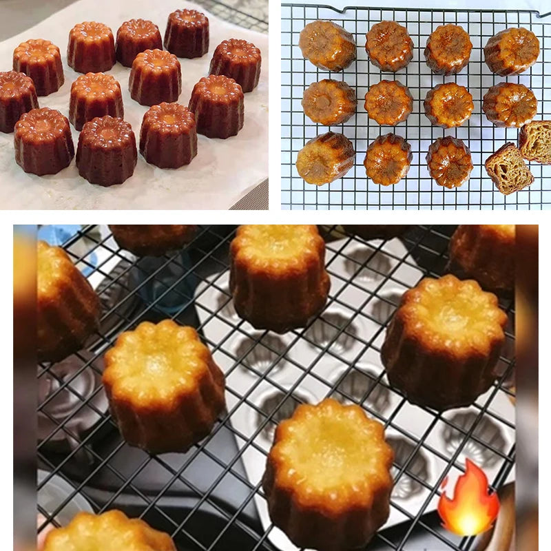 Silicone Cake Mold - 8/18 Cavity Non-Stick Baking Tray | Foldable, Heat Resistant - ZOOMNSTORE