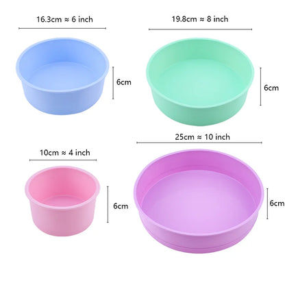 Silicone Cake Mold - Round Silicone Mold 12 Holes Muffin Cupcake Pans | Eco Friendly Bakeware - ZOOMNSTORE