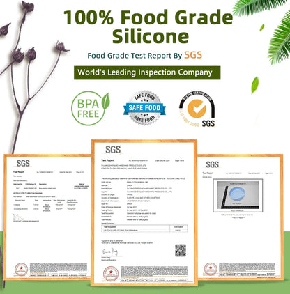 Silicone Cake Mold - Round Silicone Mold 12 Holes Muffin Cupcake Pans | Eco Friendly Bakeware - ZOOMNSTORE