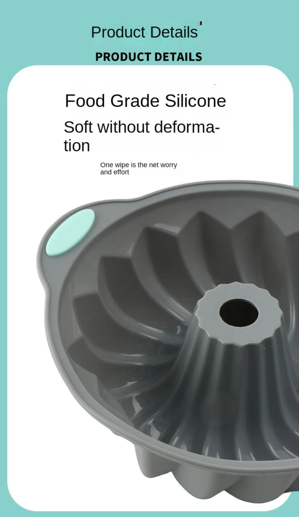 Silicone Cake Mold with Heat Resistant Non-Stick Baking Pan Set, 3D Bread Loaf & Muffin Tray - ZOOMNSTORE