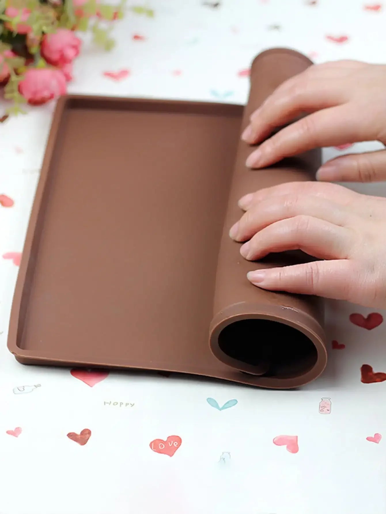Silicone Cake Roll Mat – Non Toxic Baking Silicone Mat, Heat Resistant Pastry Liner - ZOOMNSTORE