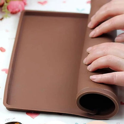 Silicone Cake Roll Mat – Non Toxic Baking Silicone Mat, Heat Resistant Pastry Liner - ZOOMNSTORE