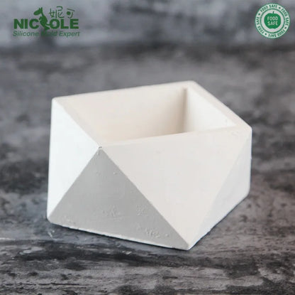 Silicone Concrete Flower Pot Molds - Handmade Bonsai Vase Molds - ZOOMNSTORE
