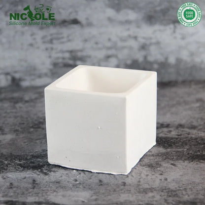 Silicone Concrete Flower Pot Molds - Handmade Bonsai Vase Molds - ZOOMNSTORE