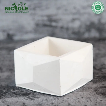 Silicone Concrete Flower Pot Molds - Handmade Bonsai Vase Molds - ZOOMNSTORE