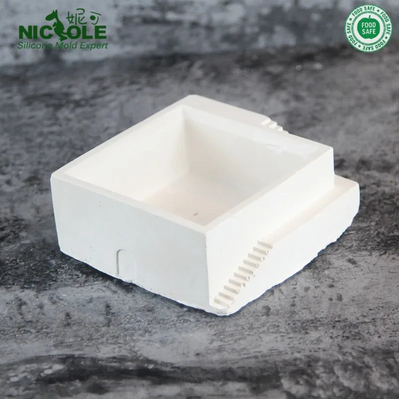 Silicone Concrete Flower Pot Molds - Handmade Bonsai Vase Molds - ZOOMNSTORE