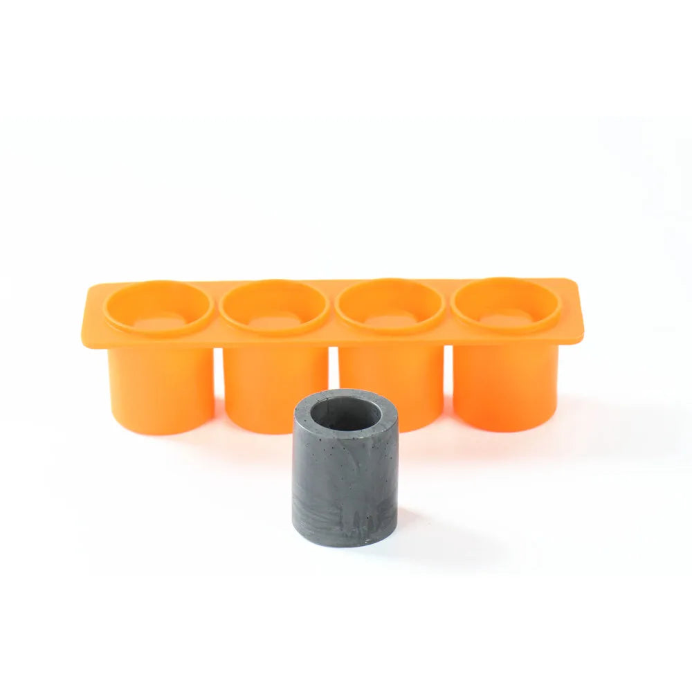 Silicone Concrete Flower Pot Molds - Handmade Bonsai Vase Molds - ZOOMNSTORE