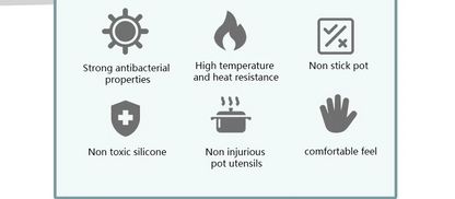 Silicone Cooking Utensils - 12pcs Heat Resistant Wooden Handle Set, Non-Stick Kitchen Tools - ZOOMNSTORE