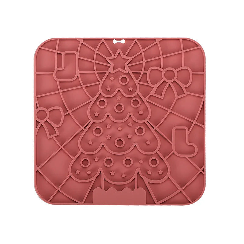 Silicone Dog Lick Mat - Slow Feeder  Bathing Distraction Tool - ZOOMNSTORE