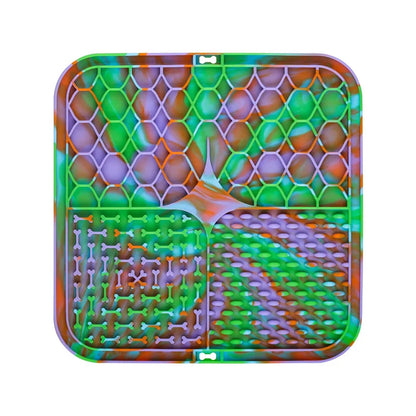 Silicone Dog Lick Mat - Slow Feeder  Bathing Distraction Tool - ZOOMNSTORE