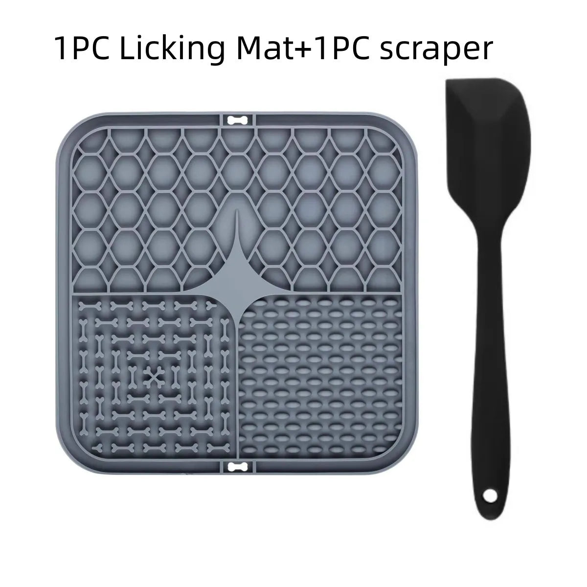 Silicone Dog Lick Mat - Slow Feeder  Bathing Distraction Tool - ZOOMNSTORE