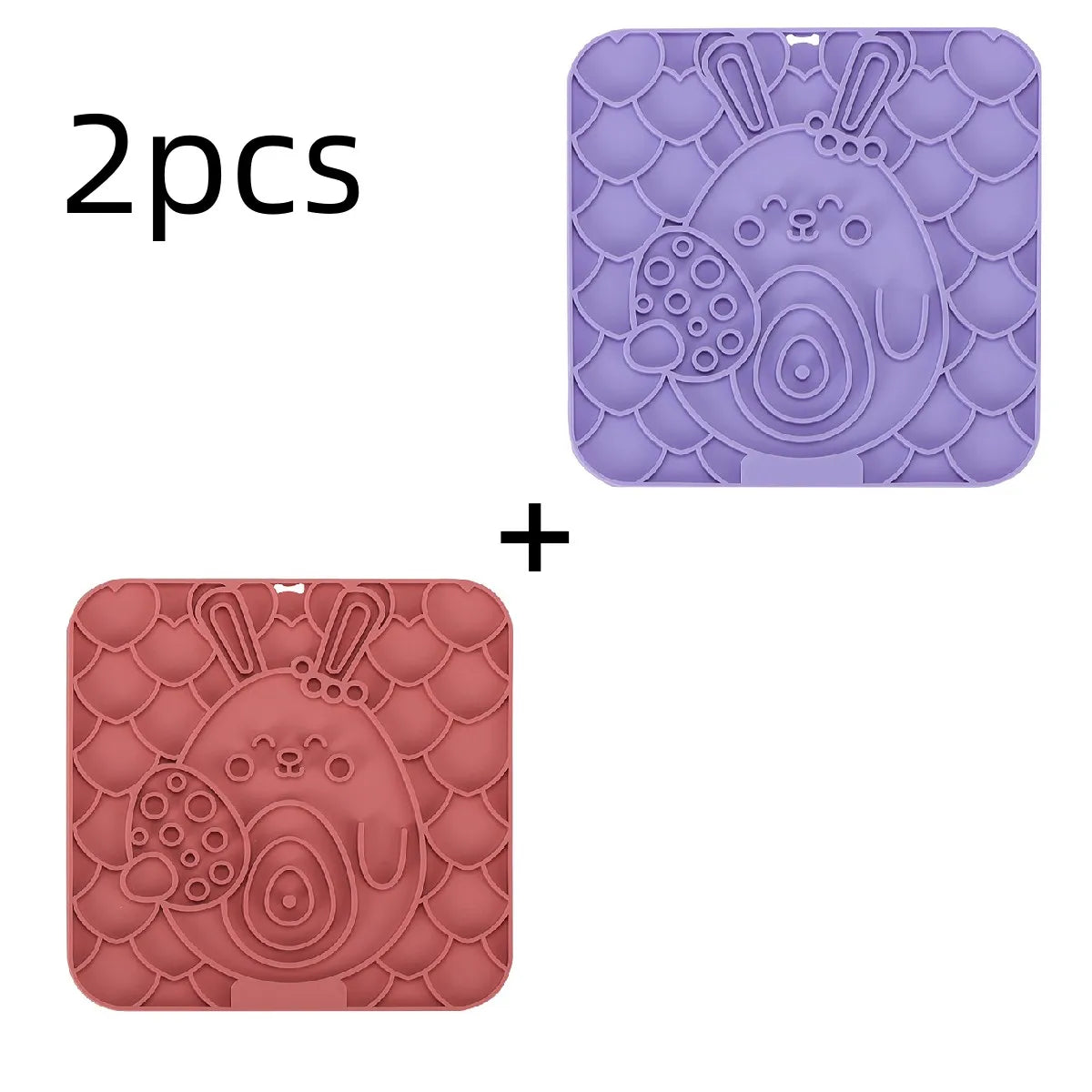 Silicone Dog Lick Mat - Slow Feeder  Bathing Distraction Tool - ZOOMNSTORE