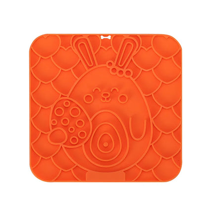 Silicone Dog Lick Mat - Slow Feeder  Bathing Distraction Tool - ZOOMNSTORE