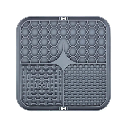 Silicone Dog Lick Mat - Slow Feeder  Bathing Distraction Tool - ZOOMNSTORE