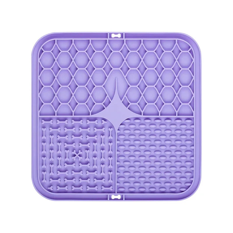 Silicone Dog Lick Mat - Slow Feeder  Bathing Distraction Tool - ZOOMNSTORE