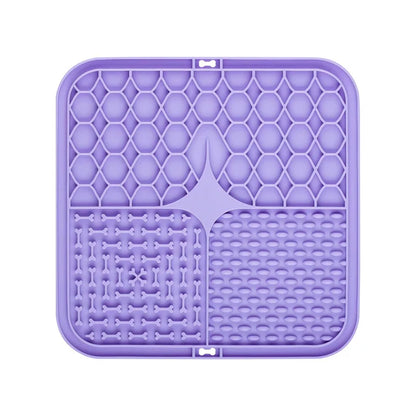 Silicone Dog Lick Mat - Slow Feeder  Bathing Distraction Tool - ZOOMNSTORE