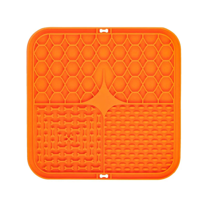 Silicone Dog Lick Mat - Slow Feeder  Bathing Distraction Tool - ZOOMNSTORE